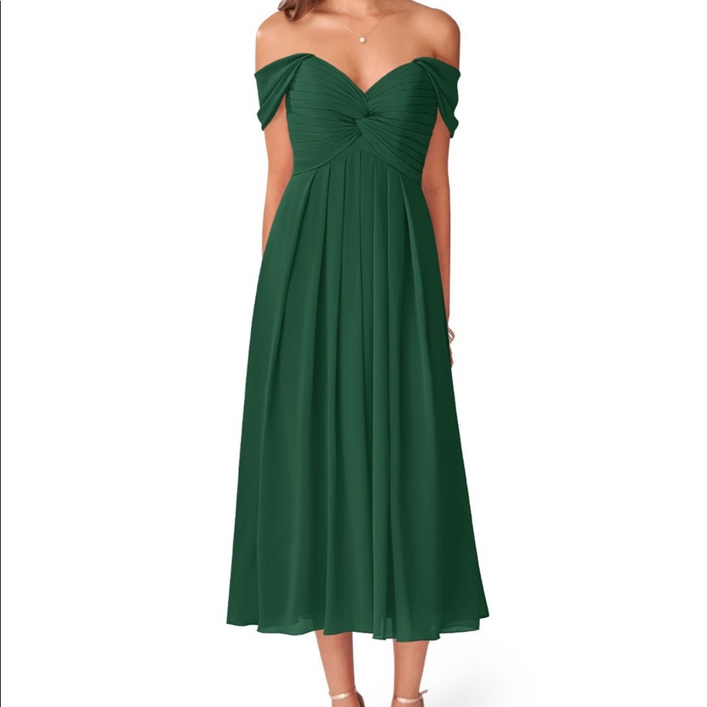NWT Azazie off the shoulder dress